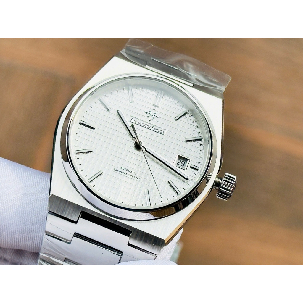 [Chính Hãng 100%] Đồng Hồ Nam Alexander Ferros 5052S/02 (5052) Máy Cơ (Automatic) Kính Sapphiare Mặt