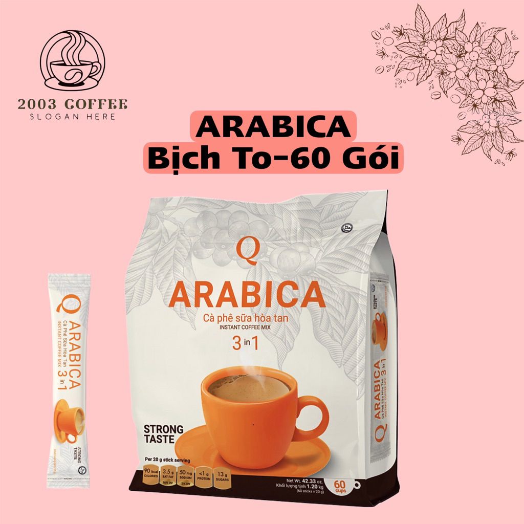 Cà Phê Sữa Hòa Tan ARABICA Trần Quang Bịch To 1.2kg