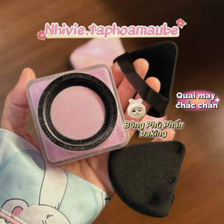  Set Bông Phấn Tam Giác Dùng Để Phủ Phấn Hoặc Baking Kích Thước 6,3cm x 6,7cm x 0,95cm Bông Phấn Nhivi Mềm Mại To Dày 