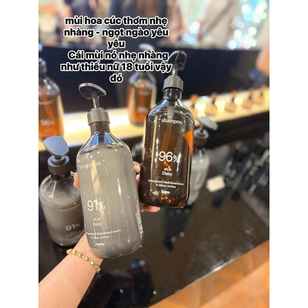 [CHÍNH HÃNG 100%] DẦU GỘI - DẦU XẢ HƯƠNG NƯỚC HOA HETRAS 1013ML #29 DAISY