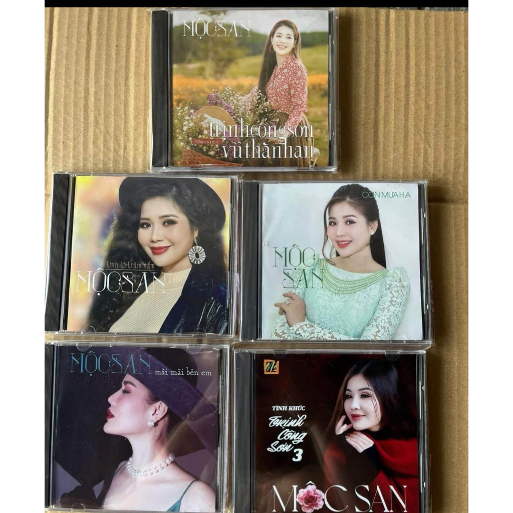 đĩa Cd combo 5cd ca sĩ mộc san