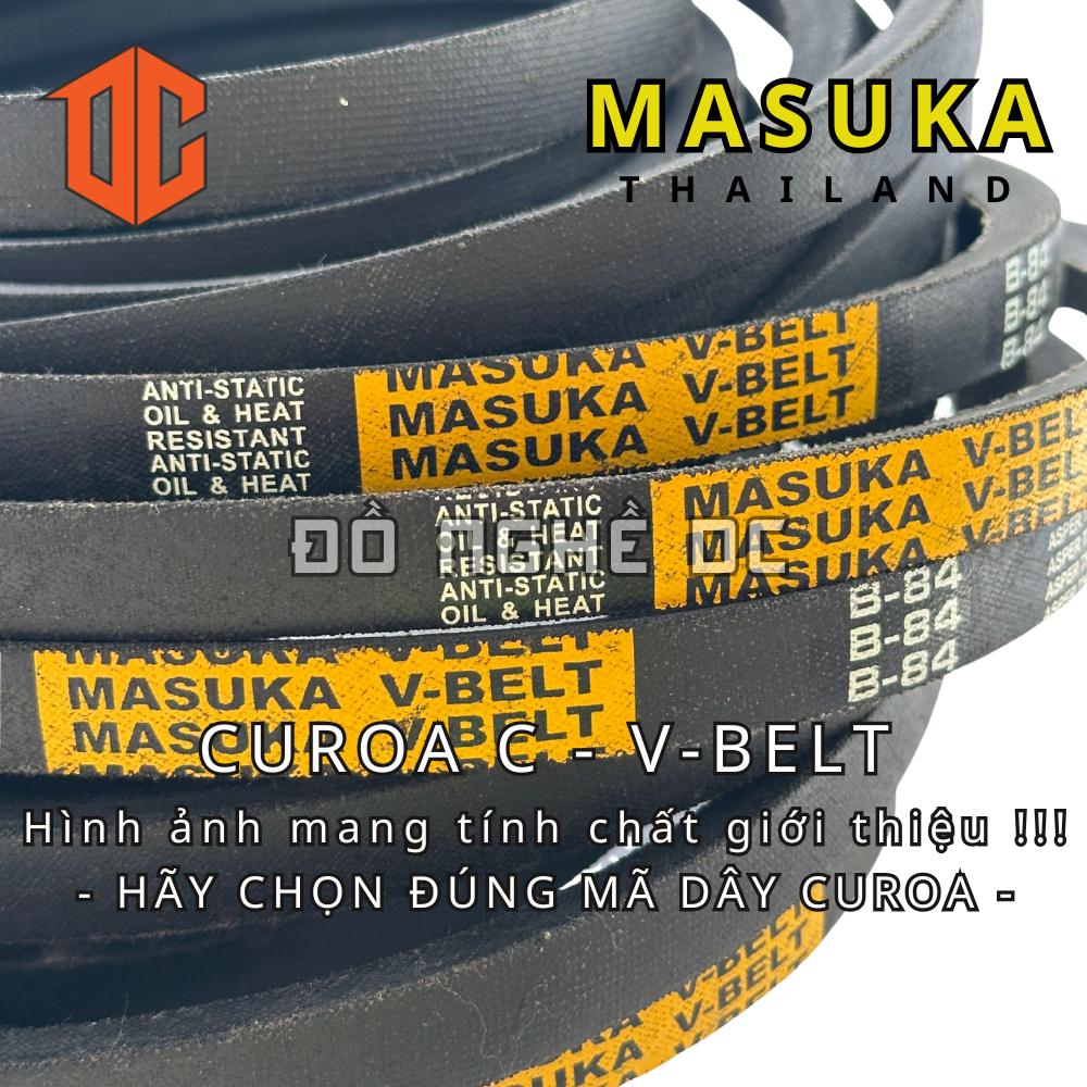 Sợi curoa V-BELT Thailand - MSK C36 C67 C93 C92 C24 C30 C56 C30 C56 C39 C54 C46 C37 C54 C41 C80 C80 