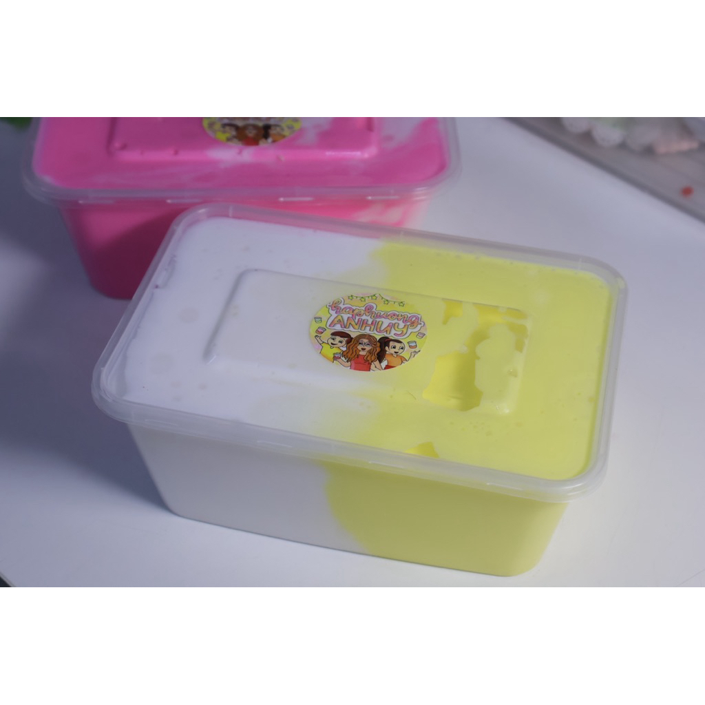 1000ml Slime Basic / Slime “ Sữa Chua Hoa Quả “- Slime Haphuonganhuy