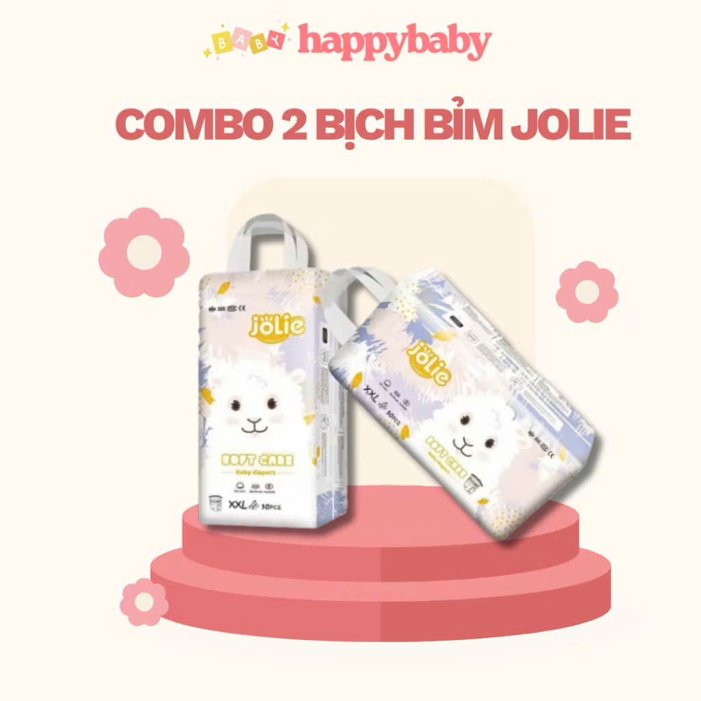 [Jolie] Combo 2 bịch Bỉm/tã quần/dán Jolie hàng xuất Anh phiên bản cao cấp đủ size S đến 4XL