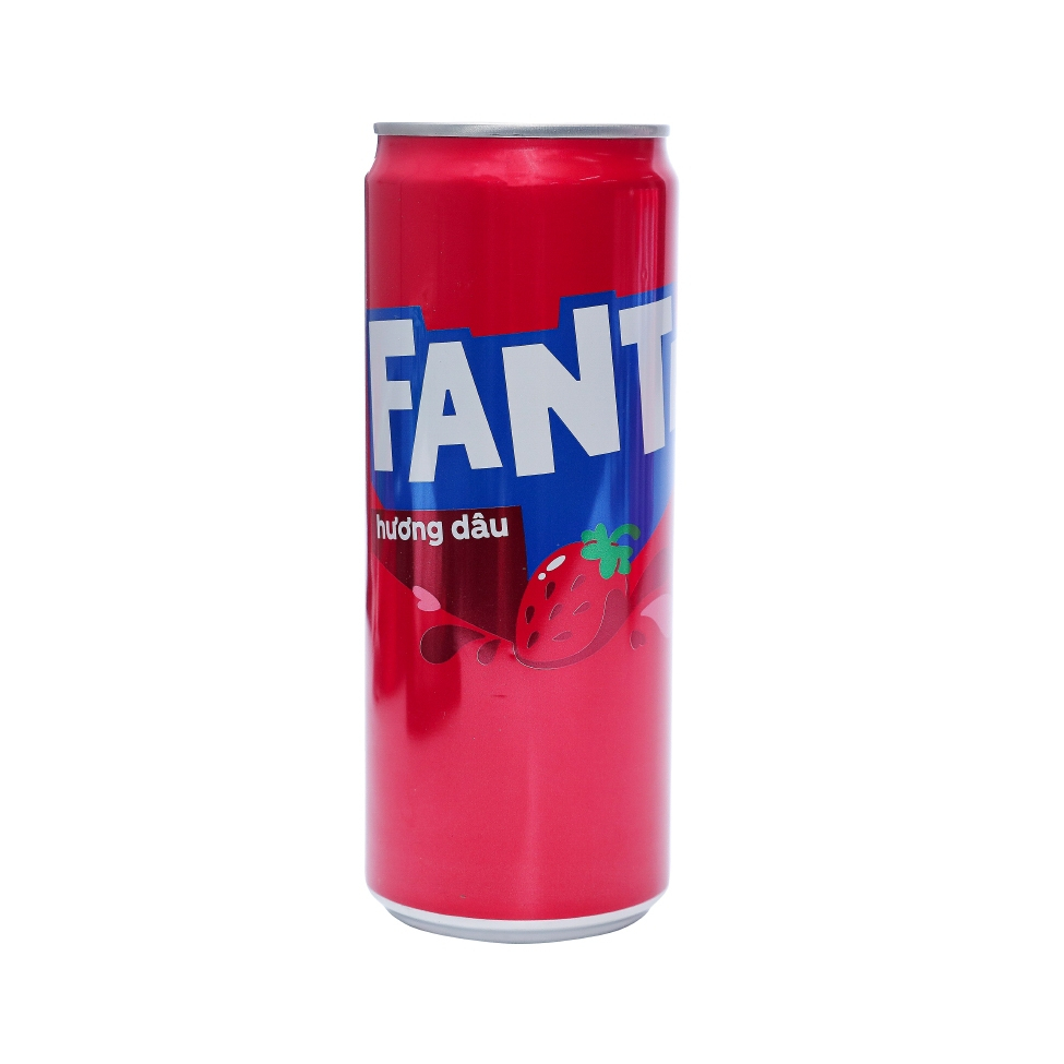 Nước ngọt Fanta hương dâu lon 320ml