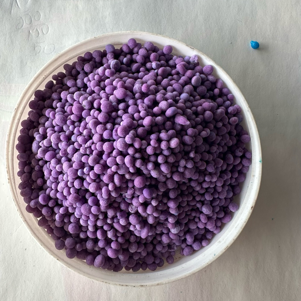 Phân Bón NPK 15-5-20 TE Bao 25kg Hạt Tím Cao Cấp Giúp Nuôi Trái, Lớn Trái, Xanh Cây, Mập Thân Cành, 