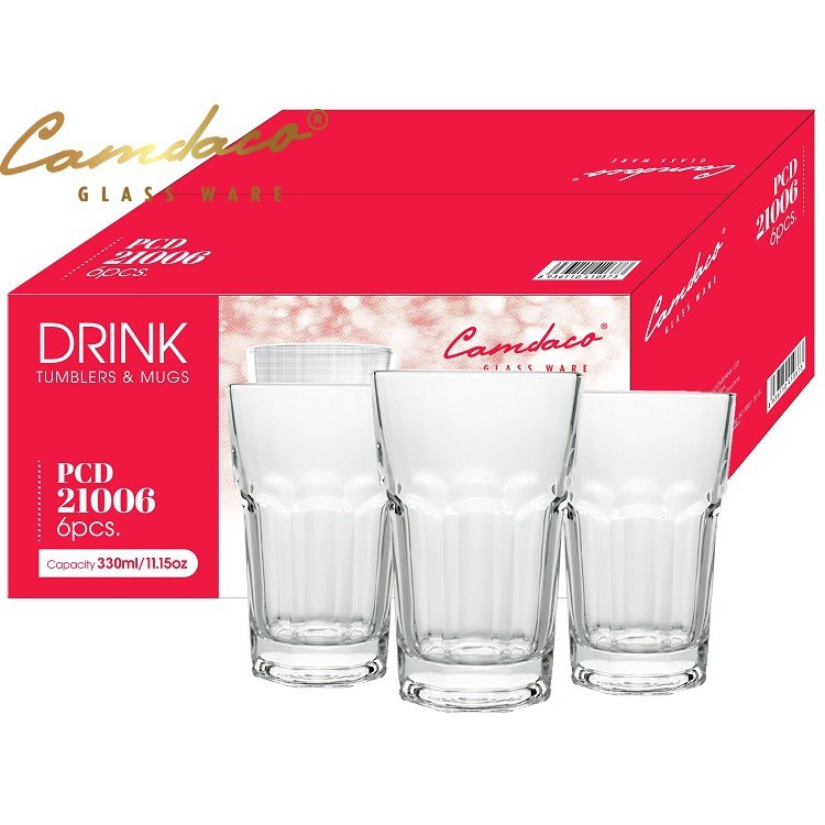 Bộ 6 Ly Sinh Tố, Cafe, Trà chanh 330ml / 360ml