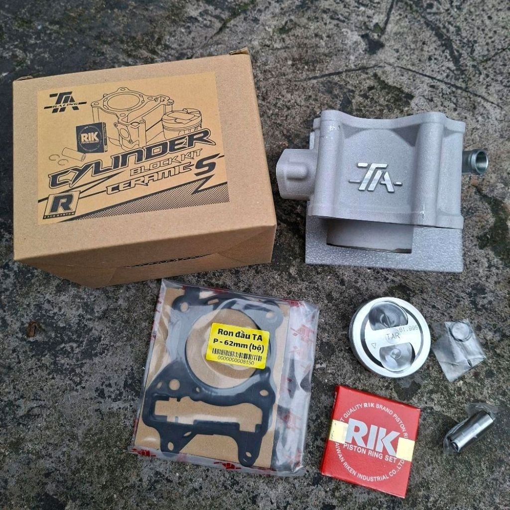 Lòng kiếng TA racing 62mm dành cho Vario,AB,PCX 2val (ắc piston 14mm)