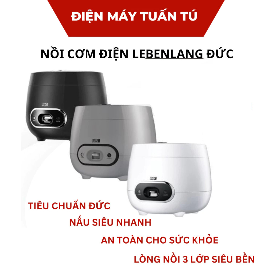 Nồi cơm điện mini Lebenlang LBL0583 dung tích 0,8LT / 1,2 LIT / 1,8LIT  BẢO HÀNH 2 NĂM CHÍNH HÃNG
