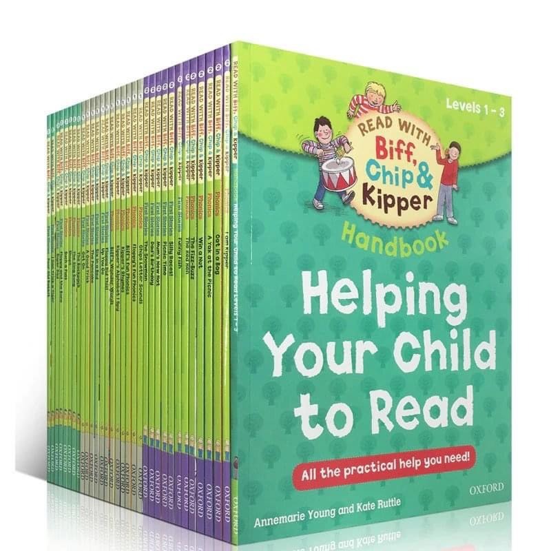 Sách Tiếng Anh Oxford Reading Tree – Read with Biff, Chip & Kipper Level 1-2-3 (33 Quyển) | Tặng Kèm