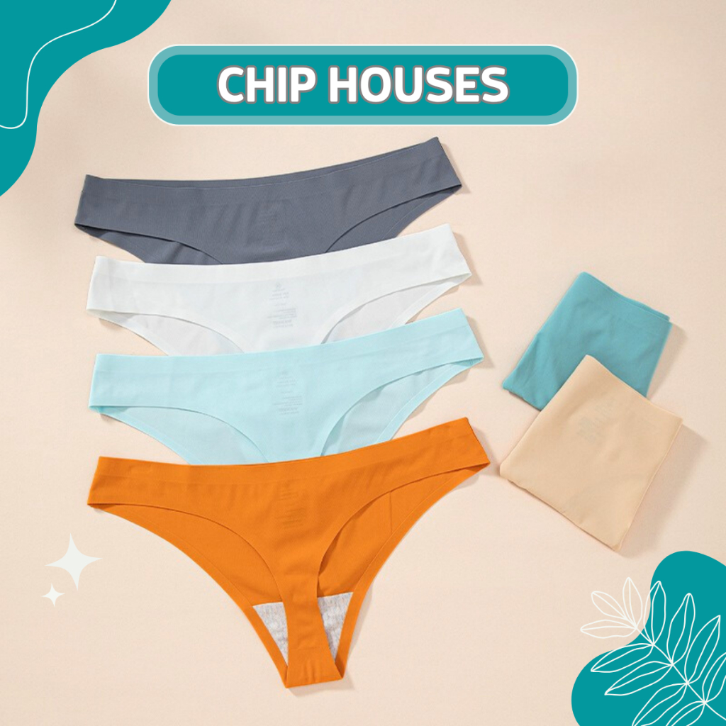 Quần Lọt Khe Đúc Su Không Đường May Cạp Thấp, quần lót nữ không viền chất thun lạnh co giãn AN009