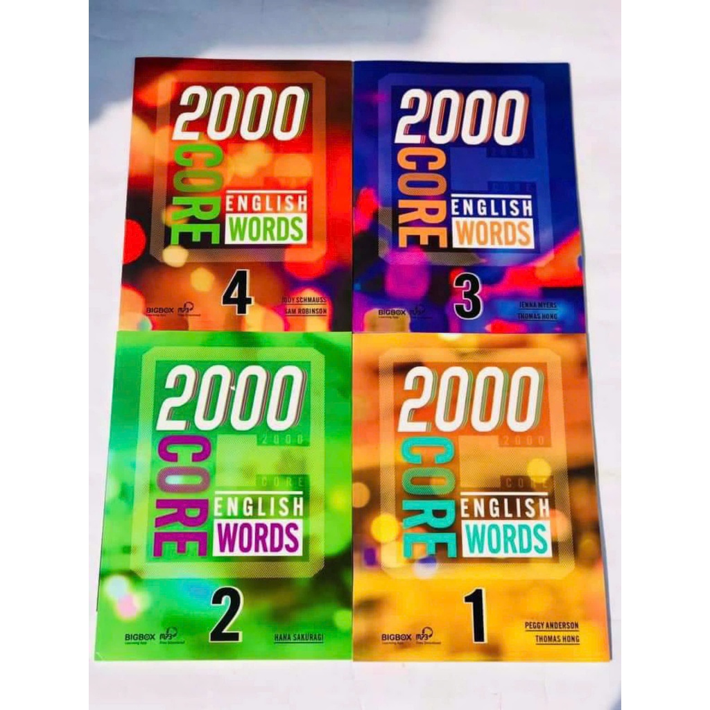 Sách tiếng Anh – 2000 Core English Words Nhập Màu 4 Level | Tặng File Audio + Đáp Án