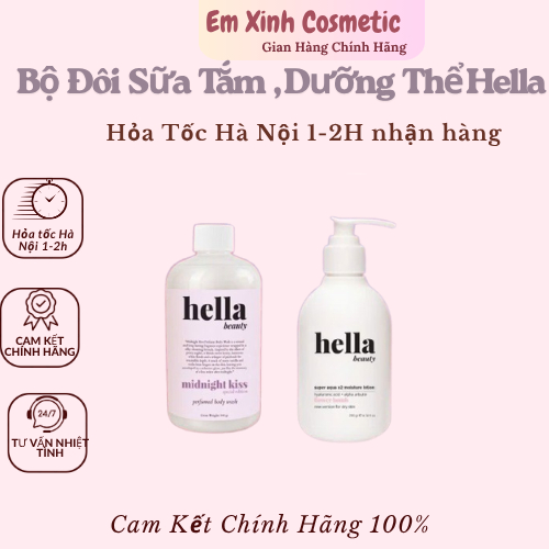 ( Mini size ) Sữa tắm hương nước hoa Hella, dưỡng thể hương nước hoa Hella