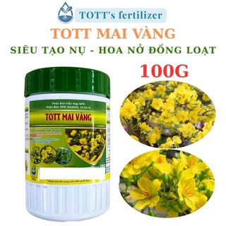   combo 2 hũ  Phân Bón Siêu Lân 10-55-10+TE - Kích ra hoa mai vàng - Siêu tạo nụ - hũ 100gr TOTT's fertilizer 