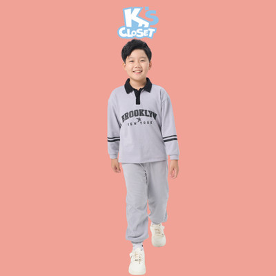 Áo Polo Dài Tay K'S CLOSET Chất Liệu Vải Lascoste Cho Bé Trai (2-14 tuổi) từ 10kg-60kg KT079FIF