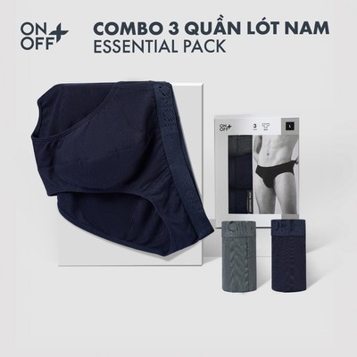 Hộp Pack 3 quần lót nam brief Bamboo Plus mang lại cảm giác êm ái và linh hoạt trong mọi di chuyển ONOFF