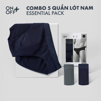 Hộp Pack 5 quần lót nam brief Bamboo Plus thoải mái vận động, kháng khuẩn tự nhiên - 18UQ25A493