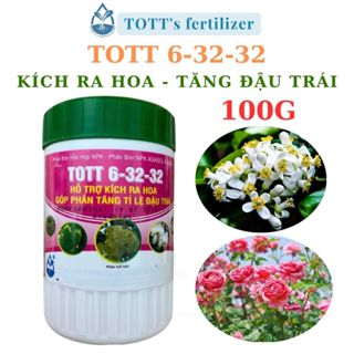   combo 2 hũ  Phân kích ra hoa NPK 6-32-32 kích ra hoa tăng đậu trái trên cây kiểng cây ăn trái chai 100 gram TOTT 