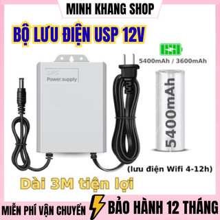 Bộ lưu điện DUNG LƯỢNG CAO dành cho Wifi Camera - UPS 12V (chạy wifi được 6-12 giờ) kèm Nguồn Sao lưu cho Modem Router
