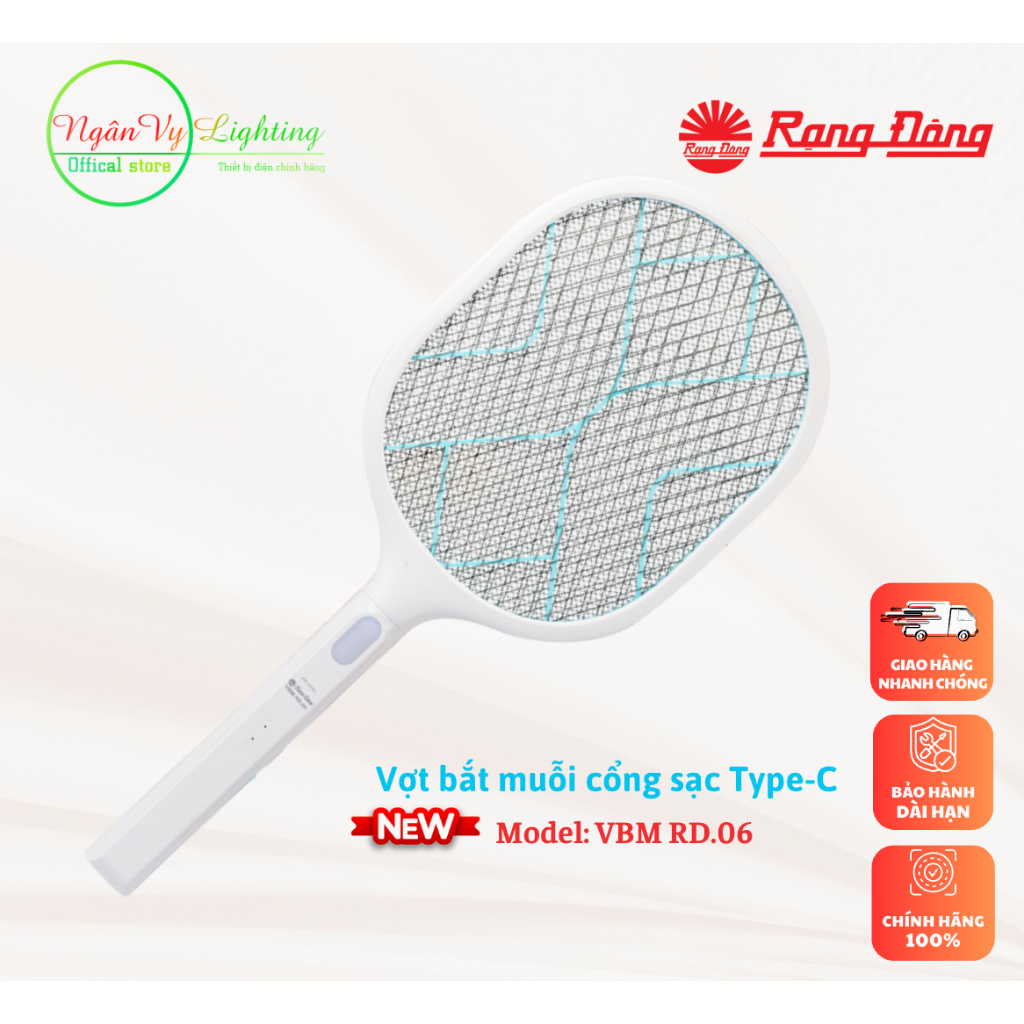 Vợt bắt muỗi Chính Hãng Rạng Đông Model: VBM RD.02/ VBM RD.03/ VBM RD.05/ VBM RD.06