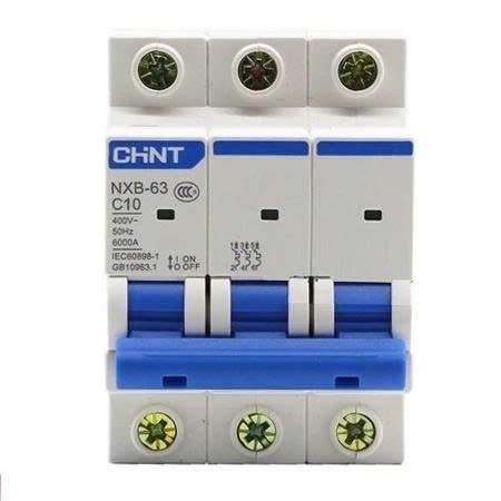 MCB Chint NXB-63 3P 10A 6KA|Aptomat tép (MCB) 3 pha 10A 6kA