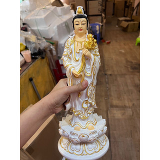 Hoả Tốc - Tượng Phật Quan âm đứng 38cm đủ màu lựa chọn