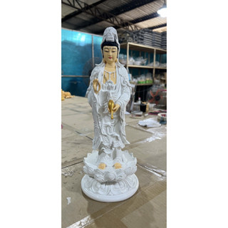 Hoả Tốc - Tượng Phật Quan âm đứng 38cm đủ màu lựa chọn