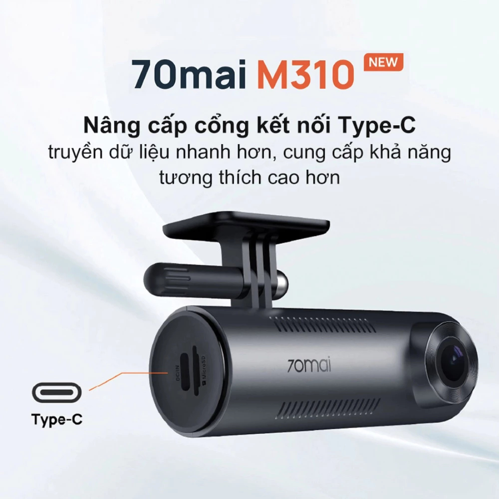 Camera Hành Trình 70Mai M310 - Video 2K - Tích Hợp Wifi - Phiên Bản Quốc Tế - Hàng Chính Hãng