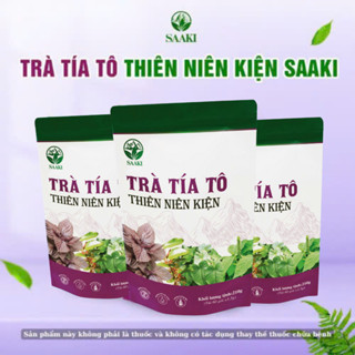  Combo 4 Túi  Tặng 1  Trà Tía Tô Thiên Niên Kiện - Bột Lá Tía Tô Túi Lọc Gói 60 Túi Lọc 