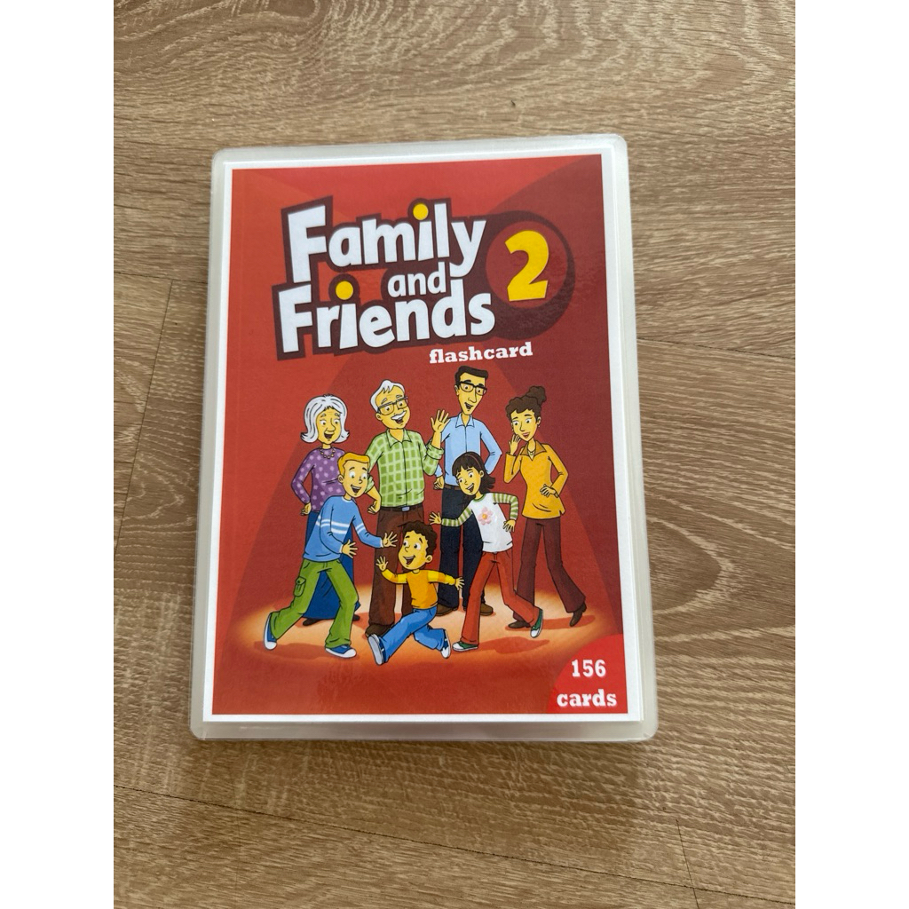 Flashcards Family and Friends 2  phiên bản 1st -156 thẻ thiết kế 2 mặt ép plastics