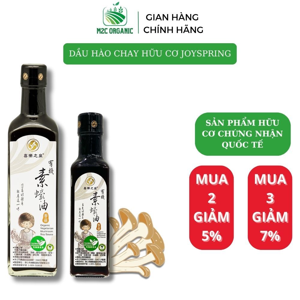 Dầu hào chay hữu cơ từ nấm JoySpring