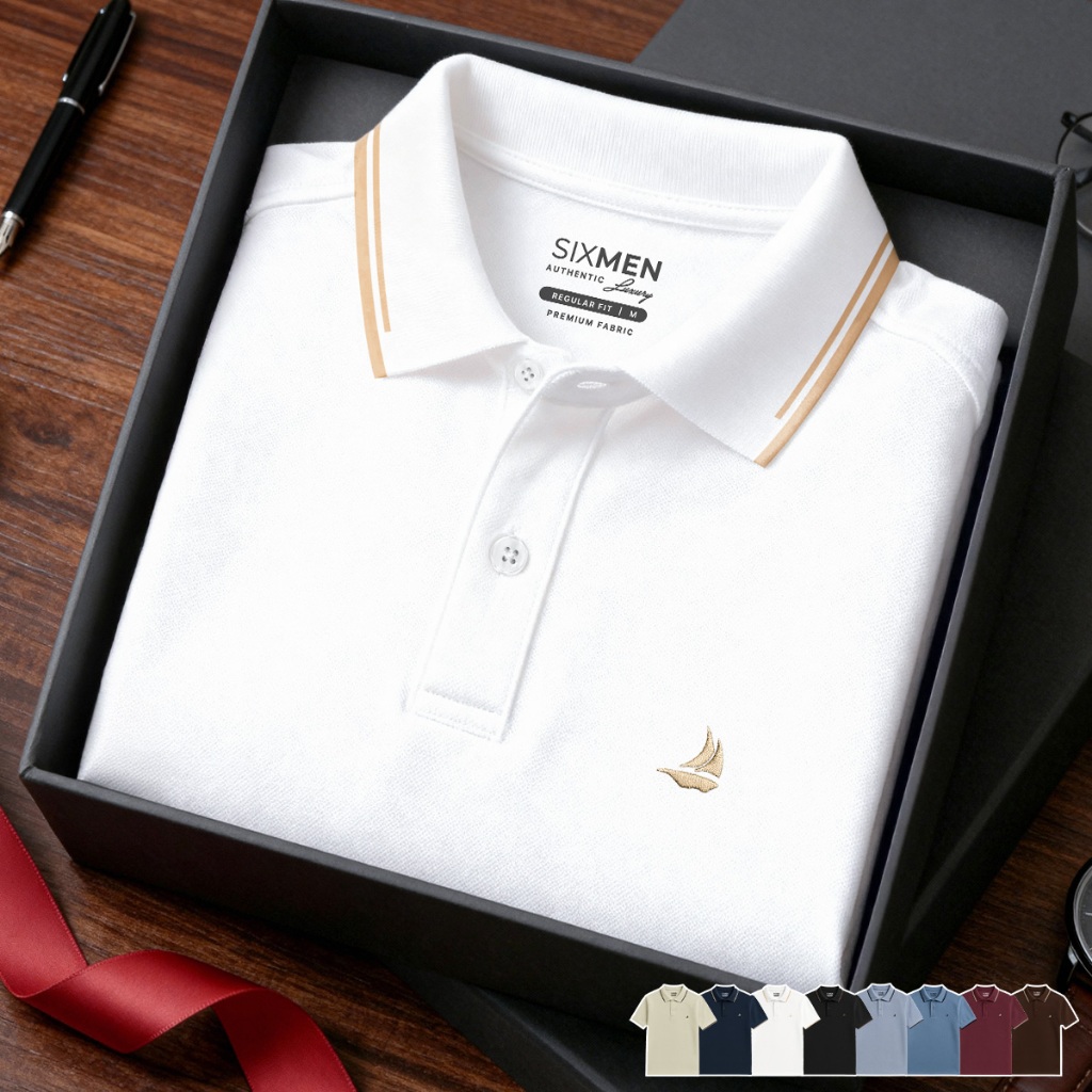 Áo Polo Nam Cao Cấp GALIO SIXMEN - Tặng Hộp Quà Xịn - Vải Cá Sấu Chống Nhăn…