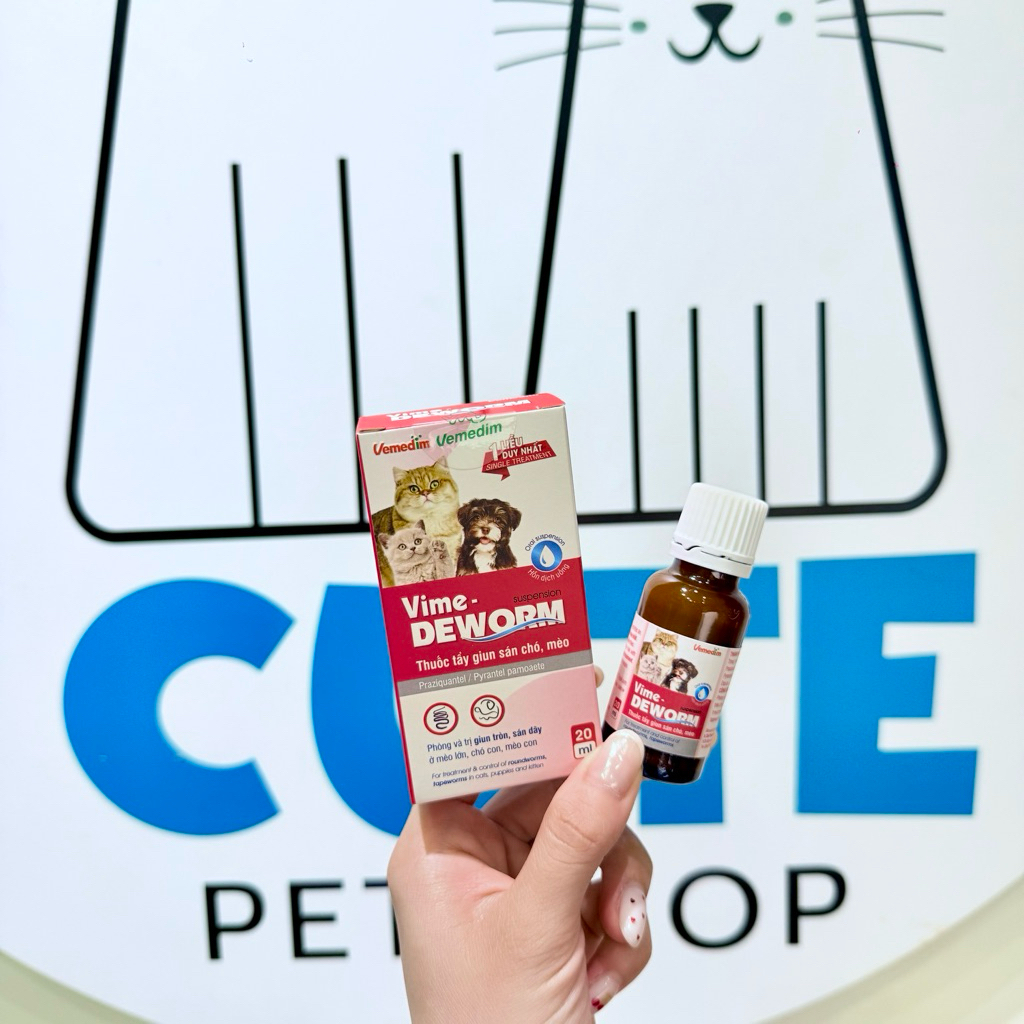 VIME DEWORM 20ml ( uống ) -Tẩy Giun Sán Chó Mèo