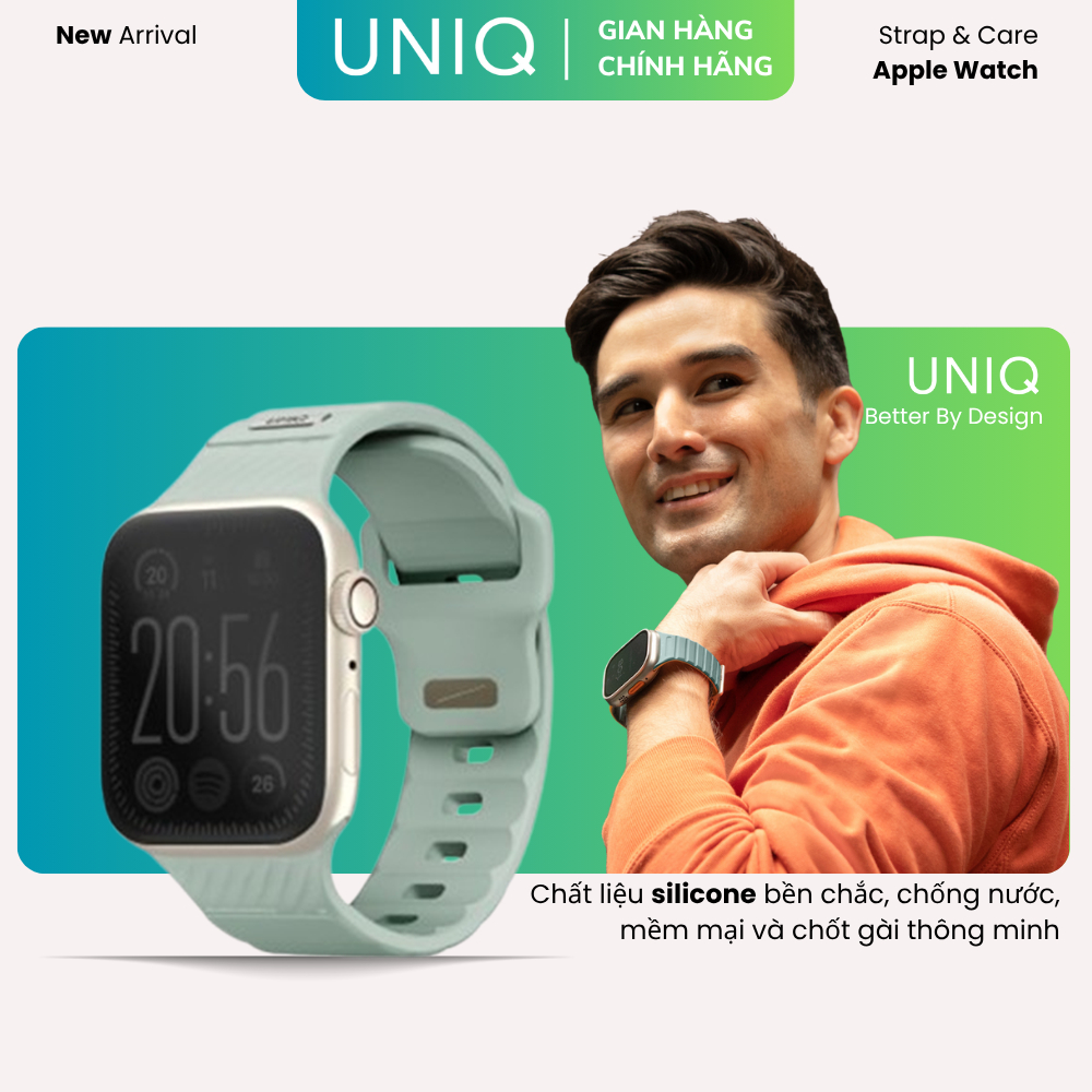 Dây Đồng Hồ UNIQ Stride Fkm Rubber Strap (41/40/38mm) - Linh Hoạt