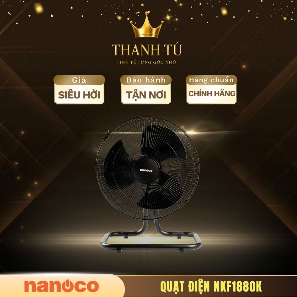 Quạt Sàn Nanoco NKF1880K – Làm mát hiệu quả, gió đều, dễ di chuyển