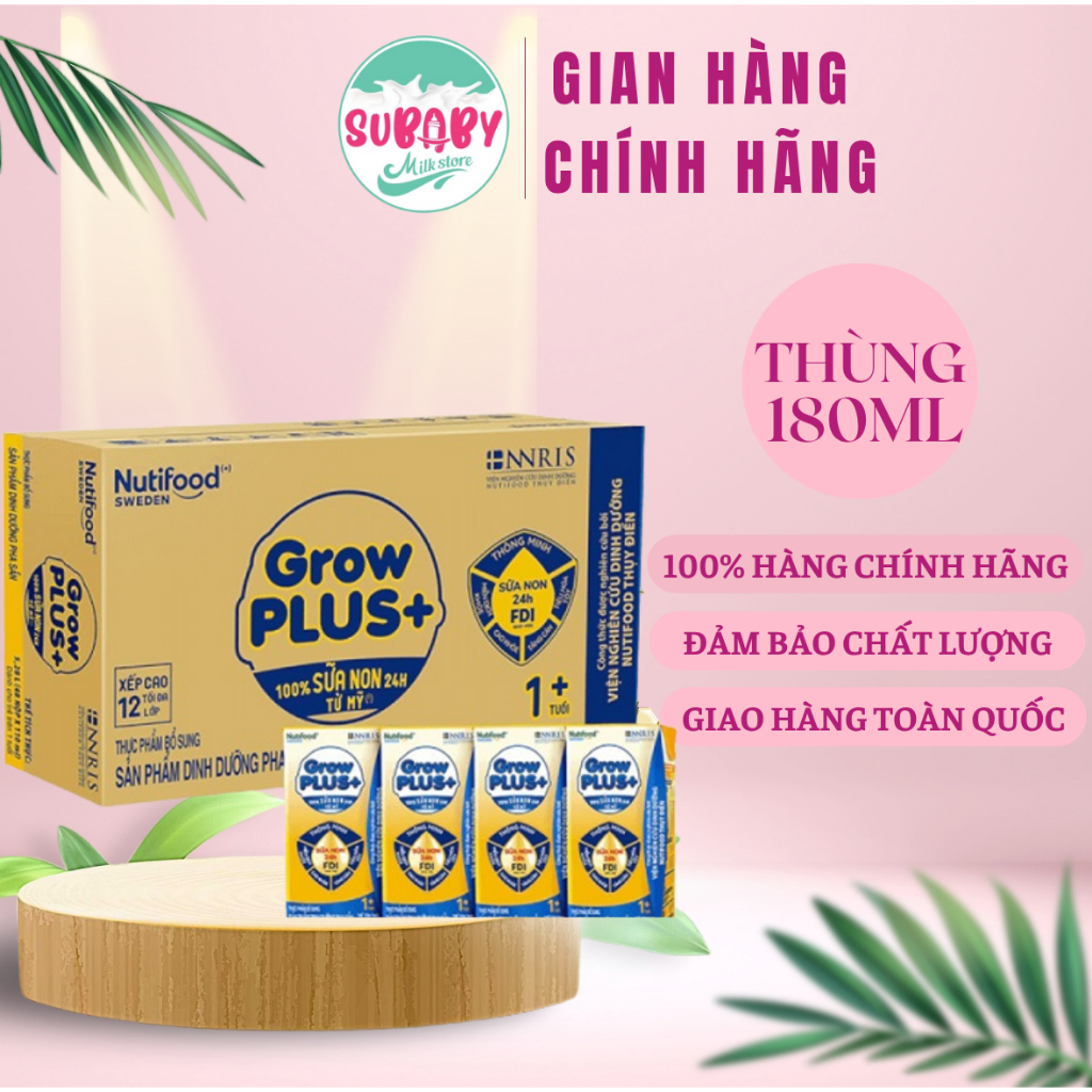 Thùng 48 Hộp SBPS NutiFood Grow Plus 110ml/180ml
