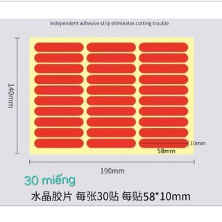 miếng dán keo silicon hình tròn 100 pcs/ tờ