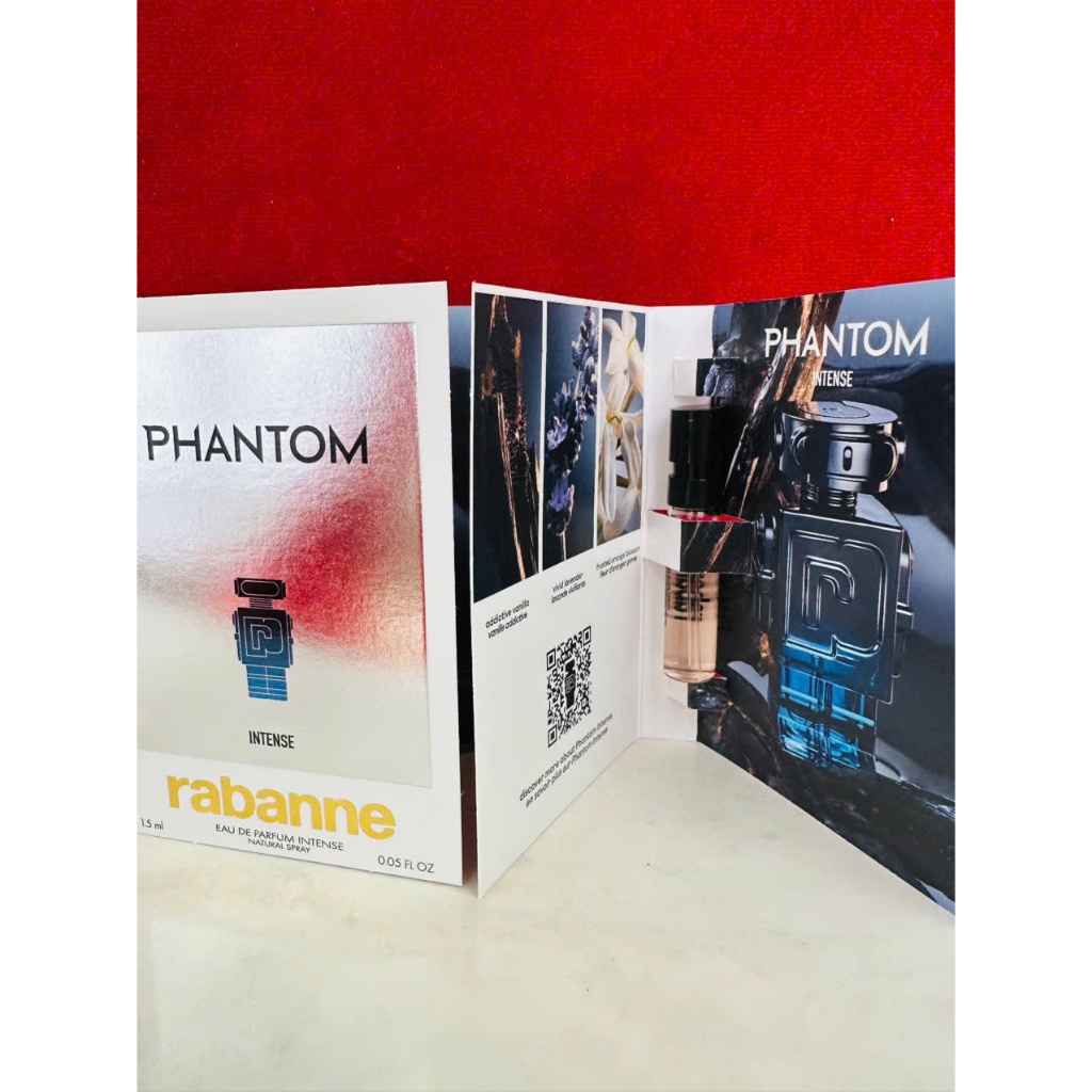vial nước hoa  Rabanne  Phantom Intense with Aromatic Amber & Woody Vanilla Bean