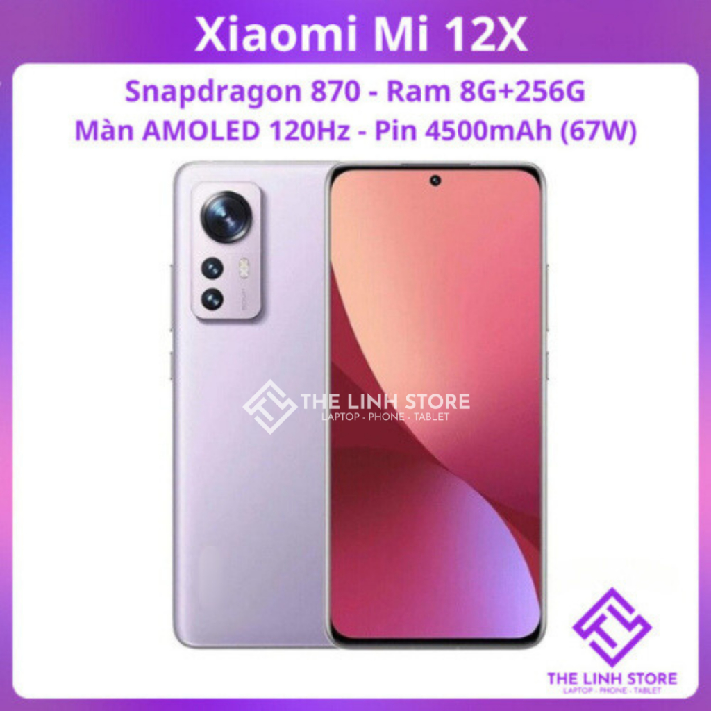 [Máy Cũ] Điện thoại Xiaomi Mi 12X màn AMOLED 120Hz - Snapdragon 870