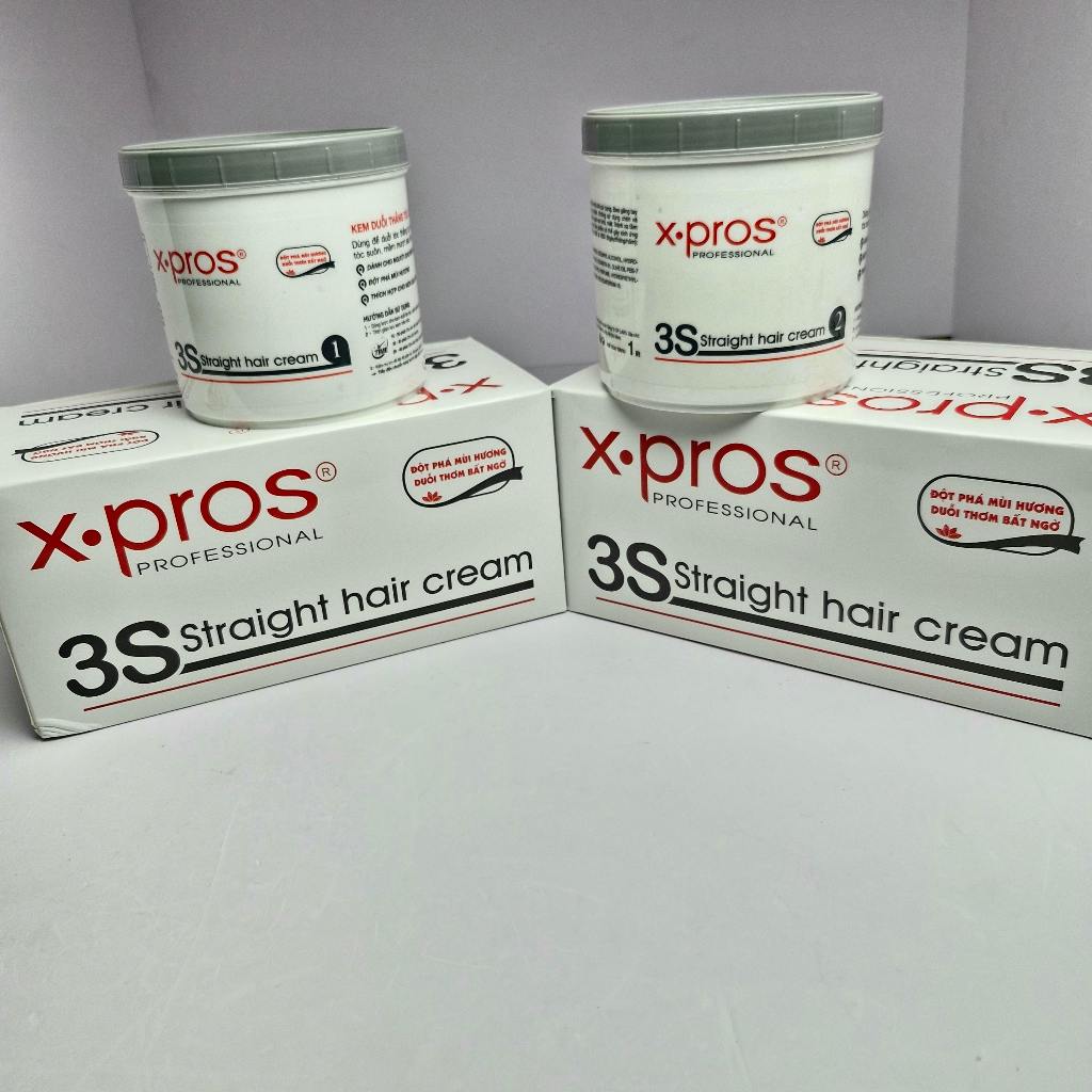 Kem Duỗi Thẳng Tóc Cao Cấp X.Pros 3S hộp 1000ml x2. Đột Phá Mùi Hương Thơm Bất Ngờ.