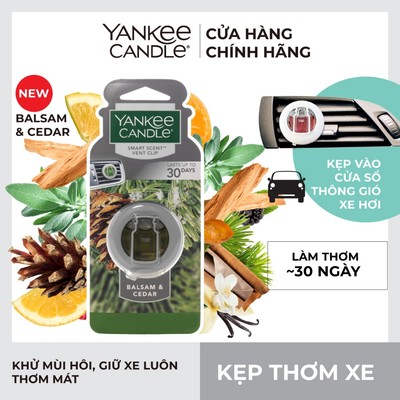 Kẹp thơm xe Yankee Candle - Balsam & Cedar