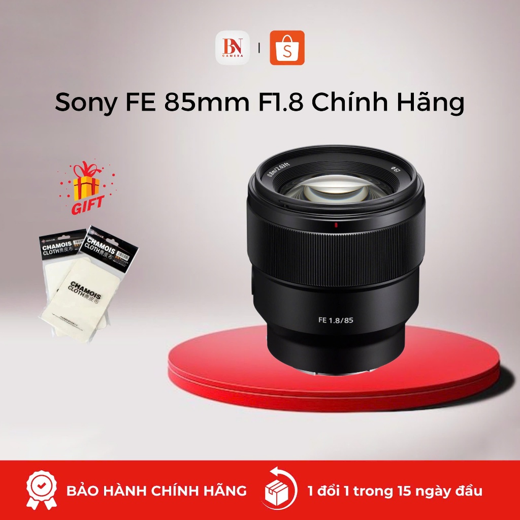 [Bảo hành chính hãng] Ống kính Sony FE 85mm f/1.8 Chính Hãng