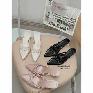  DÉP SỤC NAGASHOES MŨI NHỌN PHỐI DÂY NƠ 7P NAD346 