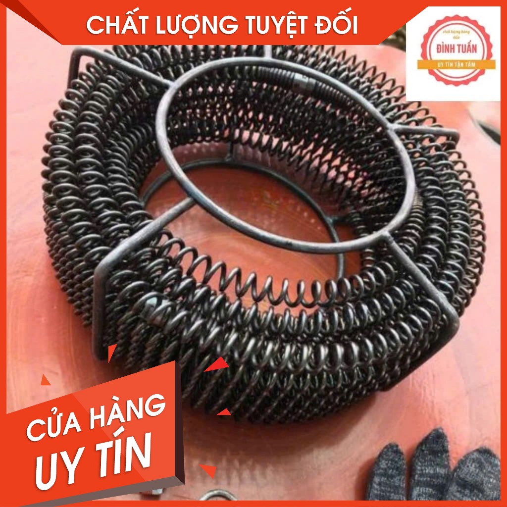 Dây thông tắc cống, bồn rửa dùng cho máy khoan 3M,6M,9M,12M,15M,18M dây lò xophi 16 + 6 đầu thông + 1 đầu kết nối......