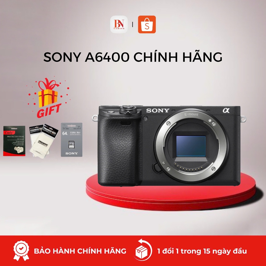 [ Bảo hành chính hãng 24 tháng] Máy Ảnh Sony A6400 | Chính Hãng