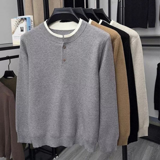  Áo Len ATINO Bo Cổ Phối Layer Nổi Bật Len Lông Thỏ Cao Cấp 3.5064 