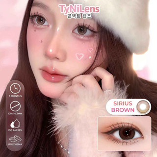  Lens Mắt Nâu Tây Filter SIRIUS BROWN Giãn Vừa 14.3mm cận 0-10 độ tặng khay dụng cụ  chất liệu HEMA Hàn  