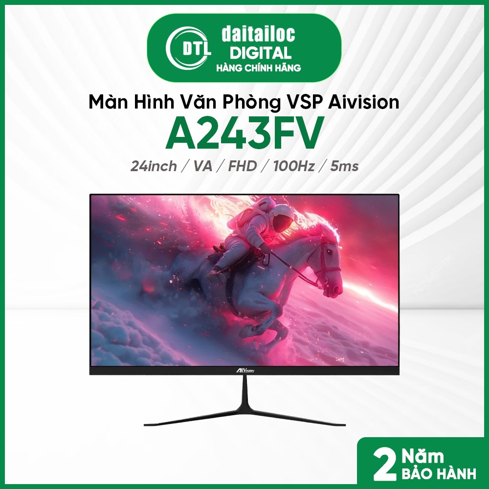 Màn hình văn phòng VSP AiVision A243FV 24inch VA FHD 100hz 5ms | Chính Hãng | Bảo Hành 24 Tháng