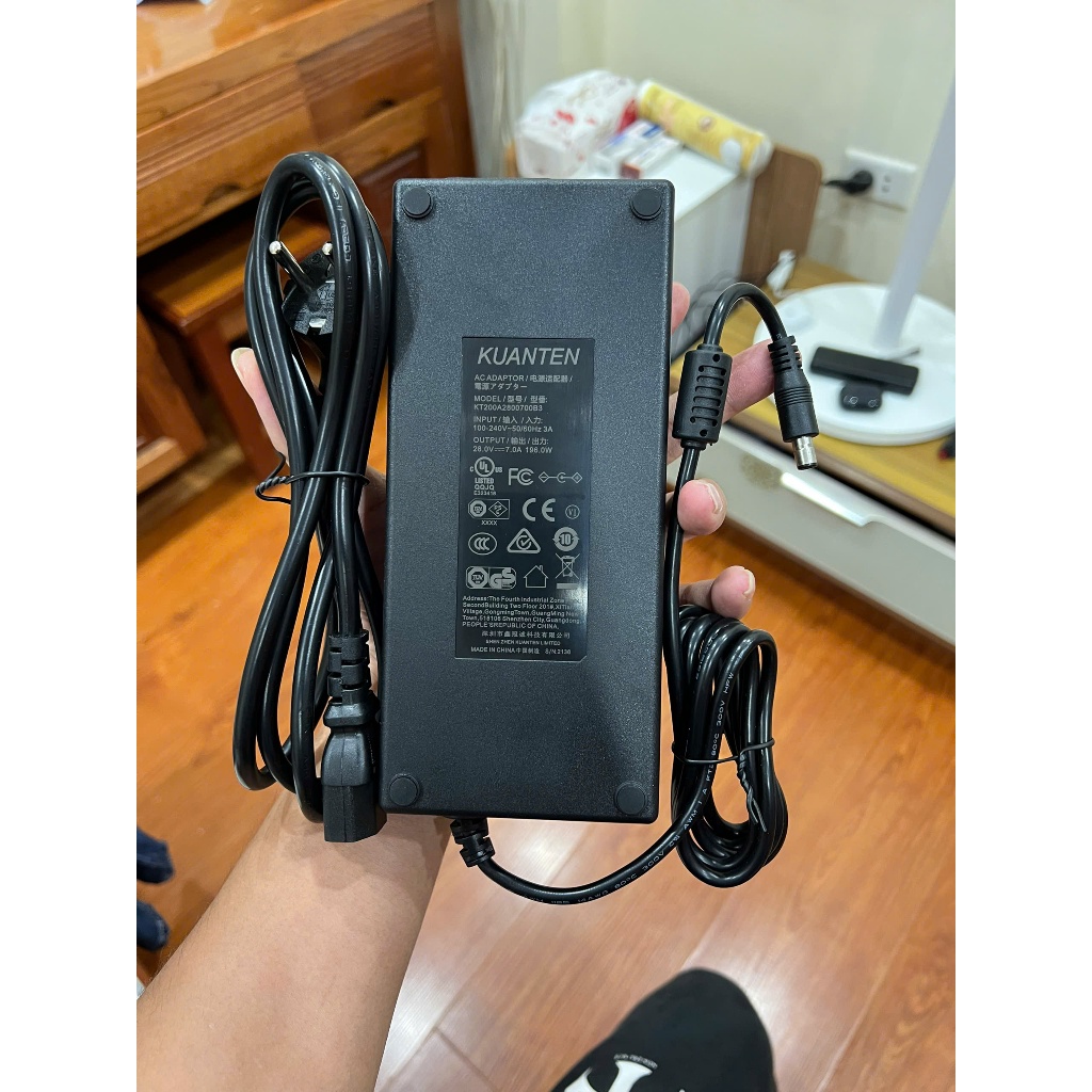 🔥 Adapter KUANTEN 28V – 7A 196W Nguồn Mạnh – Ổn Định – Bền Bỉ Cho Máy Bơm & Thiết Bị Công Nghiệp