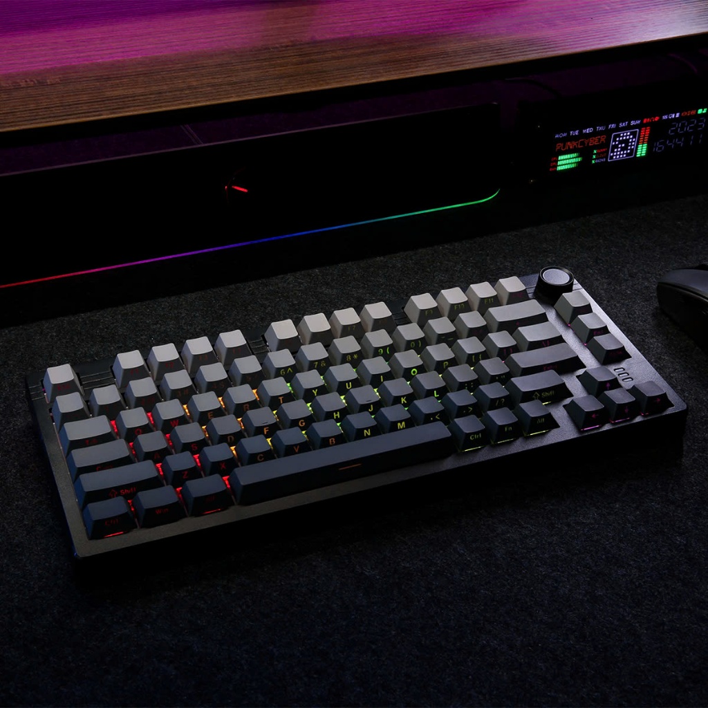 Bàn phím cơ DAREU EK75 PRO Cloudy Aqua (Triple Mode ,Hotswap, RGB,Keycaps Cherry profile) | BigBuy360 - bigbuy360.vn
